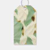 Étiquettes-cadeau Vachette blanche verte à la menthe (Dos)