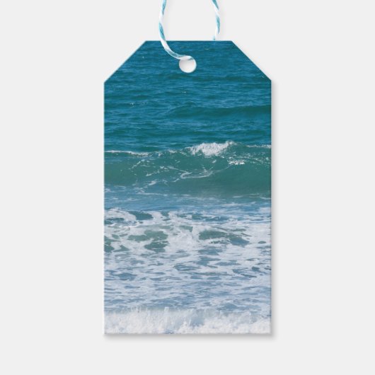 Étiquettes-cadeau Vagues océaniques (Devant)