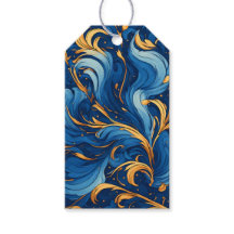 Vagues royales de fantaisie Tourbillons de bleu et
