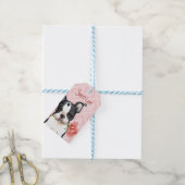 Étiquettes-cadeau Valentine Rose Boston Terrier (Avec de laficelle)