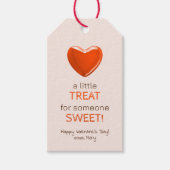 Étiquettes-cadeau Valentines bonbons de coeur petite douceur (Devant)