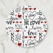 Étiquettes Cadeau Valentines Day (Dos)