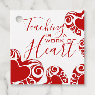 Étiquettes Cadeau Valentines Jour Appréciation de l'enseignant