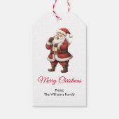 Étiquettes-cadeau Vector Santa Claus (Dos)