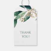 Étiquettes-cadeau Végétation botanique moderne cadeau de couple rust (Dos)