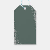 Étiquettes-cadeau Végétation botanique Premier Merci de communion (Dos)