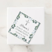 Étiquettes Cadeau Végétation botanique Premier Merci de communion (En situation)