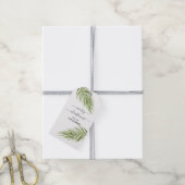 Étiquettes-cadeau Végétation de Noël Foliage d'hiver (Avec de la ficelle)