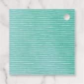 Étiquettes Cadeau Vélo pour deux aquarelle tandem (Dos)