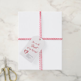 Étiquettes-cadeau Vente d'agent immobilier de Saint-Valentin