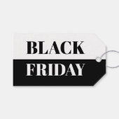 ÉTIQUETTES-CADEAU VENTE EN NOIR VENDREDI - % DE RESTRICTION (Devant (Horizontal))