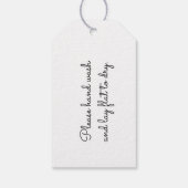 Étiquettes-cadeau Ventes de panier de tricot Modèle à main (Dos)