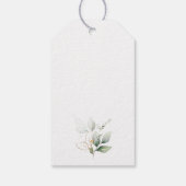 Étiquettes-cadeau Verdure, Eucalyptus Feuilles, Boho, Fête des marié (Dos)