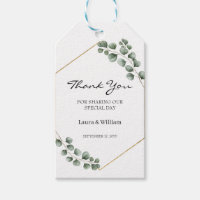 Verdure Eucalyptus Mariage Favor Merci