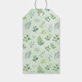 Étiquettes-cadeau Verdure Foliage Wreath Aquarelle Mariage Faveur (Dos)