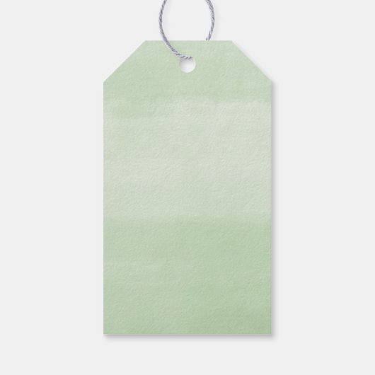 Étiquettes-cadeau Verdure or rose première communion baptême (Dos)