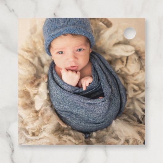 Étiquettes Cadeau Verdure rustique | Baptême Favoriser (Dos)