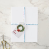 Étiquettes-cadeau Verre de Noël d'aquarelle (Avec de laficelle)