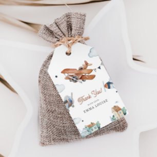 Étiquettes-cadeau Vers le haut et vers l'extérieur, Baby shower Vint