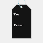 Étiquettes-cadeau Vert arc-en-ciel Dinosaur Rocher Noël hiver (Dos)