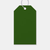 Étiquettes-cadeau Vert foncé (Devant)