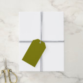 Étiquettes-cadeau Vert olive classique (Avec de la ficelle)