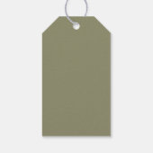 Étiquettes-cadeau Vert sauge et marbre doré (Dos)