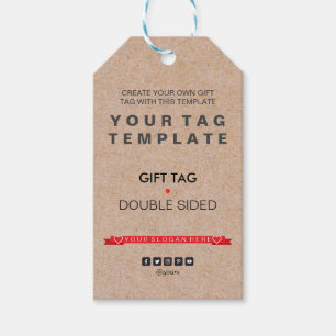 Étiquettes-cadeau Verticale promotionnelle moderne de vente de