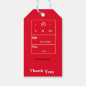 Étiquettes-cadeau Vêtements (Dos)