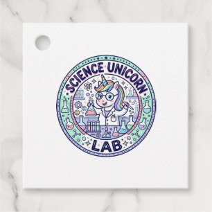 Étiquettes Cadeau Vêtements d'application PRÊT Unicorn Science Unico