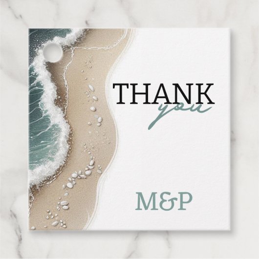 Étiquettes Cadeau Vibe de plage (Devant)