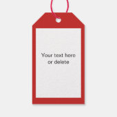 Étiquettes-cadeau Vibes du Jour de l'équipe Coeur Texte personnalisé (Dos)