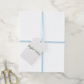 Étiquettes-cadeau Vibes joyeux Noël vert nom de famille (Avec de laficelle)