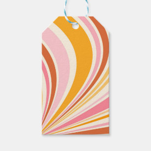 Étiquettes-cadeau Vibes rétro colorées