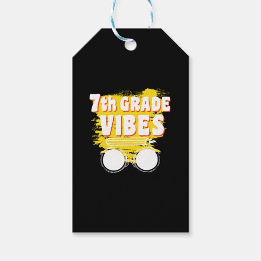 Étiquettes-cadeau Vibes Shirt First Day Kid (Devant)
