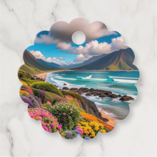 Étiquettes Cadeau Vibes tropicales