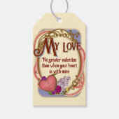 Étiquettes-cadeau Victorian Romantic Customizable Valentine (Devant)
