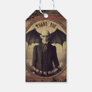 Étiquettes-cadeau Victorien gothique Vintage Dracula Halloween Favor