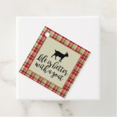 Étiquettes Cadeau Vie Meilleure Avec Plaid De Chèvre (En situation)