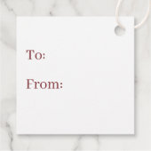 Étiquettes Cadeau vieille sucre de canne de mode Noël (Dos)