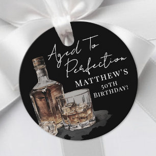 Étiquettes Cadeau Vieilli à la perfection Anniversaire
