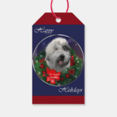 Étiquettes-cadeau Vieux Noël de Sheepdog (Dos)