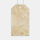 Étiquettes-cadeau Vieux papier peint floral (Dos)