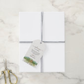 Étiquettes-cadeau Vignoble aquarelle Mariage Bienvenue (Avec de la ficelle)