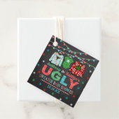 Étiquettes Cadeau Vilain Baby shower de Noël (En situation)