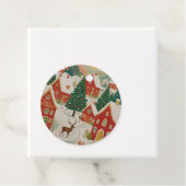 Étiquettes Cadeau Village de Noël (En situation)