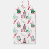 Étiquettes-cadeau Village de Noël (Dos)