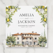 Étiquettes Cadeau Villas italiennes citrons et olives (Dos)