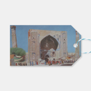 Étiquettes-cadeau Ville antique de Samarkand (par Vasily Vereshchagi