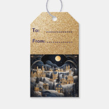 Ville de Noël en hiver